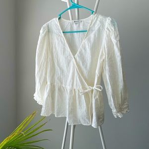 Madewell wrap top xxs